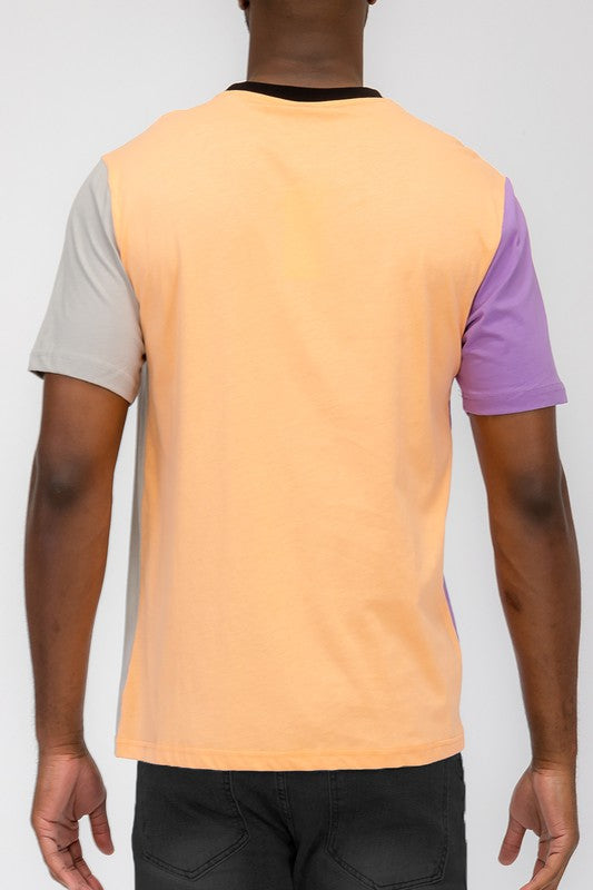 Vertical Color Block Tee