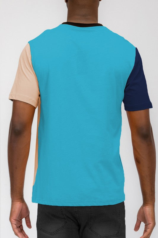 Vertical Color Block Tee