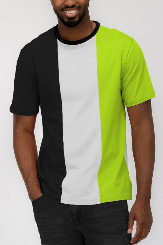 Vertical Color Block Tee